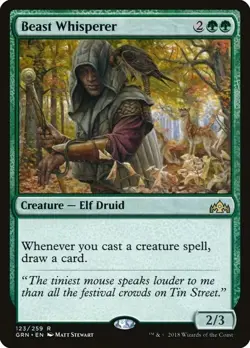 Magic The Gathering MTG BEAST WHISPERER Guilds of Ravnica NM Near Mint - Image 1