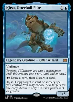 MTG Kitsa, Otterball Elite Mythic Regular NM #54 Bloomburrow BLB Magic - Image 1