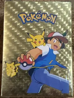 55 Pcs Sealed Pokemon Foil Gold Cards Pack Tcg GX Fan Art - Image 1
