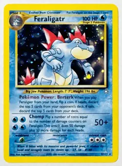 2000 Pokemon Neo Genesis 4/111 Feraligatr Holo Unlimited Rare NM !! - Image 1