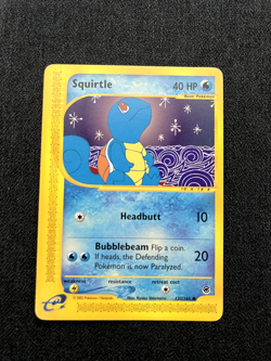 Pokemon TCG Squirtle 132/165 Expedition Base Set Regular NM - Image 1