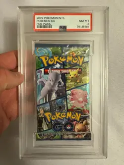 2022 Pokemon - Pikachu/Mewtwo/Gyarados Pokemon Go Sealed Pack - PSA 8 NM-MT!! - Image 2