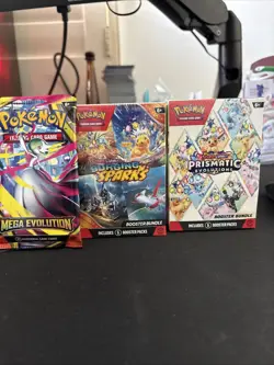 Surging Sparks & Prismatic Bundle Pokemon TCG + Mega EV Booster pack - Image 3