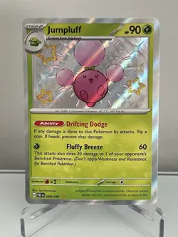 Pokemon TCG Jumpluff 098/091 SV: Paldean Fates Baby Shiny Holo Rare NM - Image 1