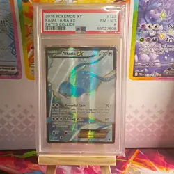 2016 POKEMON XY FATES COLLIDE ALTARIA EX #123 FULL ART PSA 8 - Image 1