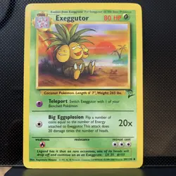 Pokemon TCG Exeggutor Base Set 2 WOTC 39/130 Kagemaru Himeno NM/LP - Image 1