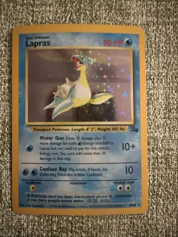Lapras 10/62 Holo - Fossil - Pokemon TCG NM - Image 1