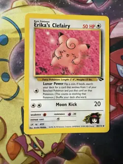 Erika's Clefairy 40/132 Gym Challenge Regular WOTC Vintage 2000 Pokemon TCG LP - Image 1