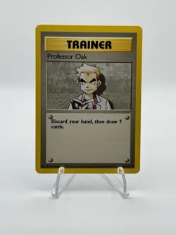 Pokemon TCG WOTC Shadowless Base Set Professor Oak 88/102 Uncommon Trainer MP - Image 1