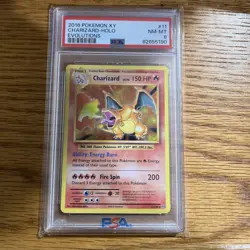 2016 POKEMON XY EVOLUTIONS #11 CHARIZARD-HOLO PSA 8 - Image 1