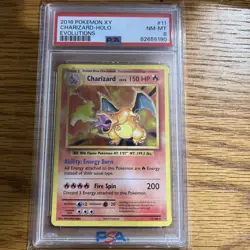 2016 POKEMON XY EVOLUTIONS #11 CHARIZARD-HOLO PSA 8 - Image 2