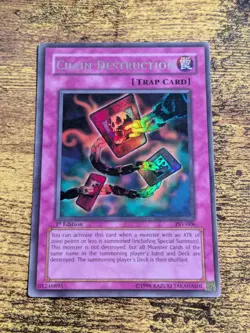 Yugioh Chain Destruction PSV-006 LP 1st Edition Ultra Rare - Image 1