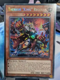 YuGiOh! Therion "King" Regulus DIFO-EN007 Secret Rare 1st Ed - Image 1