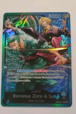 Roronoa Zoro & Sanji - ST12-001 - Leader English One Piece CCG - Image 1