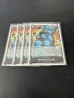 4x Monkey.D.Luffy OP07-091 500 Years In The Future One Piece TCG Playset 4x - Image 1
