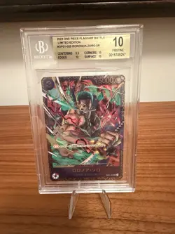 BGS 10 One Piece Roronoa Zoro OP01-025 Flagship Battle Winner - Image 1