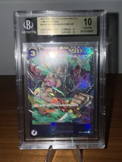 BGS 10 One Piece Roronoa Zoro OP01-025 Flagship Battle Winner - Image 2