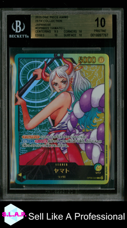 YAMATO ONE PIECE OP06-022 2025 LECAFIG JUMP PROMO PRISTINE JAPANESE BECKETT 10 - Image 1