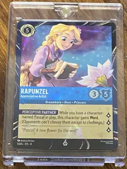 Disney Lorcana Rapunzel - Epcot Festival of Arts Promo Card 1/DIS Disney Parks - Image 1
