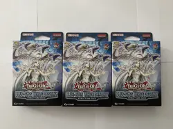 Yu-Gi-Oh! Set of 3 Structure Deck: Blue-Eyes White Destiny - Unl Edition Sealed - Image 1