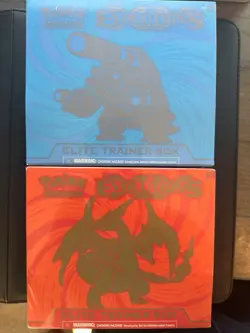 XY Evolutions Elite Trainer Box Pokemon TCG Set Charizard & Blastoise Sealed ETB - Image 1