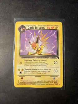 Dark Jolteon 1st Edition 38/82 Team Rocket Pokemon Regular Card TCG - Image 1