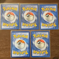 Pokemon TCG Lot Charmander Ponyta Blaine's Magmar Houndour 5 Cards English - Image 2
