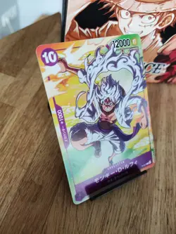One Piece Card Game 7/11 Seven Eleven Monkey D Luffy P-041 Gear 5 Promo - Image 2