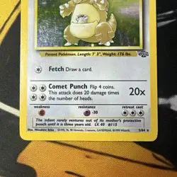 Pokemon TCG Kangaskhan 5/64 Jungle Holo Rare Card Unlimited MP - Image 3