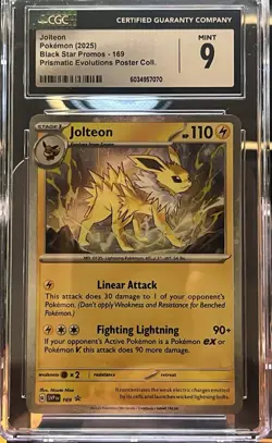 Pokemon TCG Jolteon - #169 (Cosmo Holo) - SV: Scarlet & Violet Promo Card - Image 3