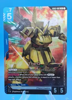 The-O GD03-002 LR Steel Requiem Gundam FOIL Gundam Card Game Tcg RARE NM - Image 1