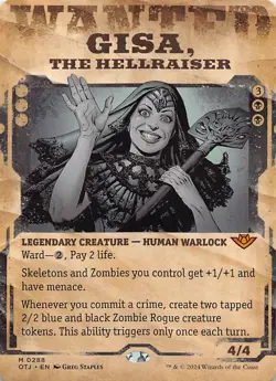 Gisa, the Hellraiser (Showcase) M Outlaws of Thunder Junction 288 NM - Image 1