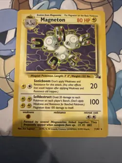 Magneton #11 Pokemon Fossil LP/MP - Image 3