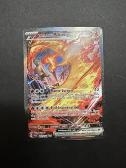 Pokemon TCG Team Rockets Moltres EX SIR HP See Pictures - Image 1