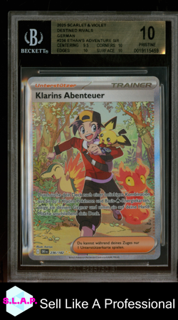 ETHAN'S ADVENTURE SIR 2025 POKEMON TCG SC&VI DESTINED RIVALS GER 236 BGS 10.0 - Image 1