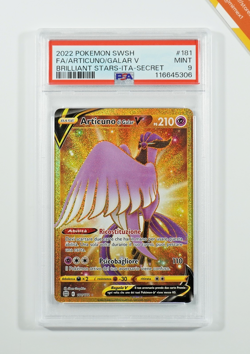Pokemon PSA 9 Articuno Di Galar V #181 Full Art Astri Lucenti 2022 Italiano - Image 1