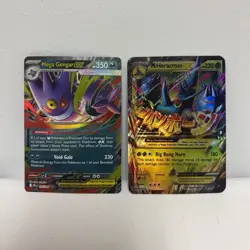 Pokemon TCG Mega Gengar EX & M Heracross EX Holo Lot Mega Evolution - Image 1