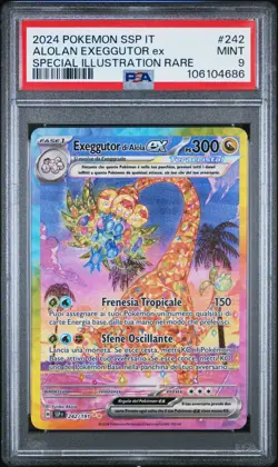 Pokemon PSA 9 Alolan Exeggutor Ex #242 SSP Specia Illustration Rare Italiano - Image 2
