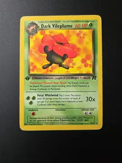 Dark Vileplume [1st Edition] #30 Pokemon Team Rocket HP - Image 1