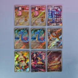 LOT OF 9 ART RARES POKEMON TCG 2021-2025 DIFFERENT SETS MINT JAPANESE - Image 1