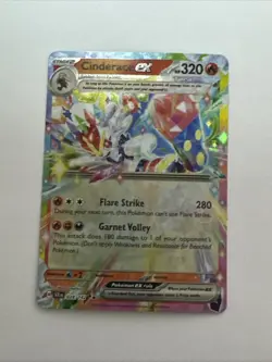 Pokemon TCG - Cinderace ex 028/142 - Stellar Crown - Holo - Double Rare - NM - Image 1