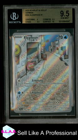 SLOWPOKE POKEMON 204/198 2023 SCARLET & VIOLET - GERMAN BECKETT 9,5 - Image 1