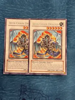YuGiOh! CSOC-EN040 1st Edition - Iron Chain Dragon (Rare - LP) - 2 AVAILABLE - Image 2