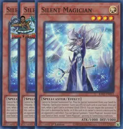 Yugioh! 3x Silent Magician RA02-EN012 Super Rare 1st Ed NM - Image 1