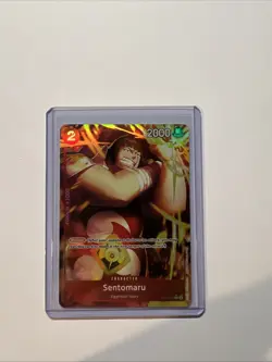 Sentomaru ST21-007 Alt Art Parallel One Piece Tcg Card English Holo Foil NM - Image 1