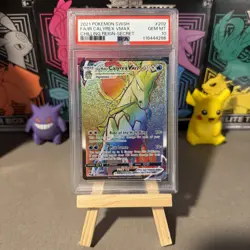 2021 POKEMON #202 CHILLING REIGN SECRET FULL ART/ICE RIDER CALYREX VMAX PSA 10 - Image 1