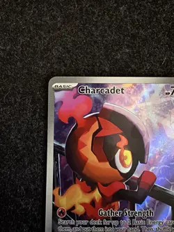 Pokemon Center ETB Phantasmal Flames Charcadet 022 Stamped Promo - Image 3