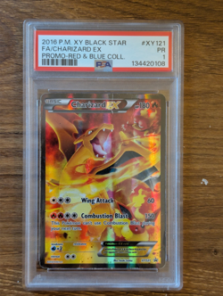 2016 Pokemon Red Blue Collection PSA 1 Charizard EX Holo #XY121 Black Star Promo - Image 1