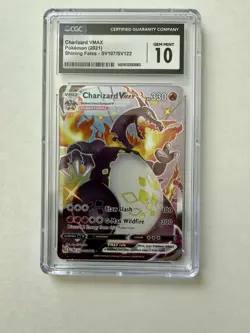 2021 Shining Fates Charizard VMAX Full Art SV107/SV122 CGC 10 Gem Mint - Image 1