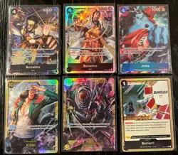 One Piece TCG English 6 Card Lot - Mixed Rarity - All Near Mint - Image 1